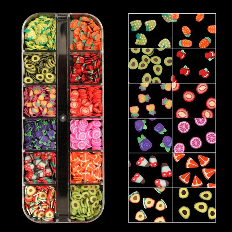 Mixed Fruit Polymer Soft Clay Flakes