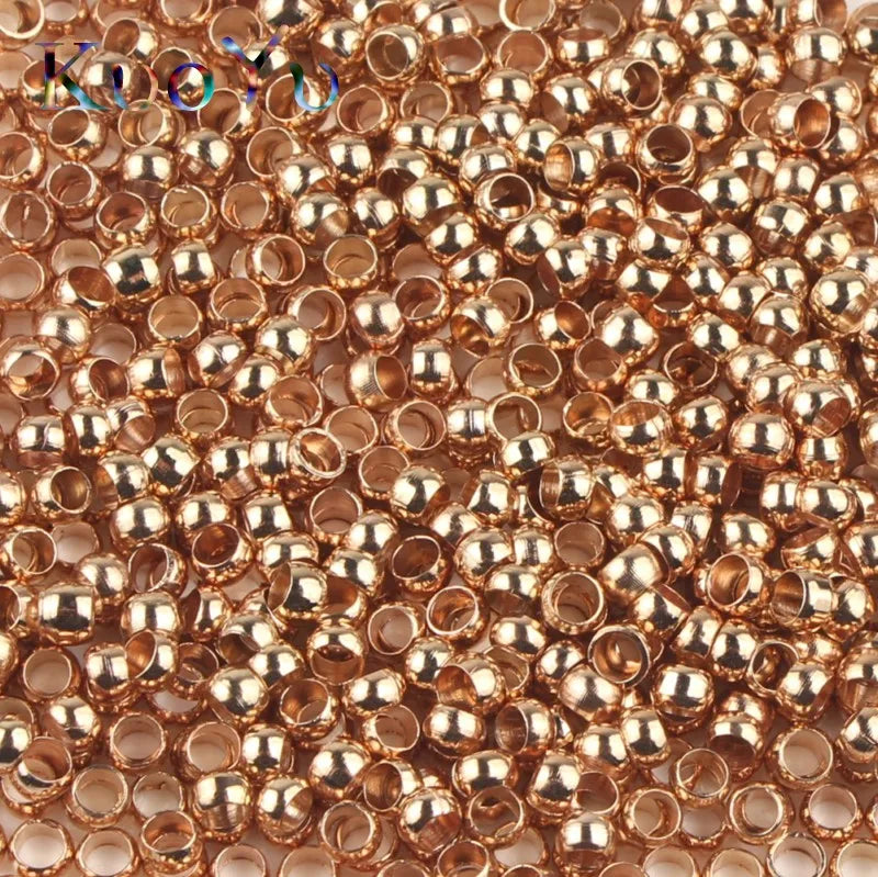 500pcs Ball Crimp End Beads for Jewelry Making
