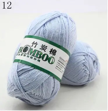 1 Ball 50g 145 Meters High Quality Soft Natural Bamboo and Cotton Yarn
