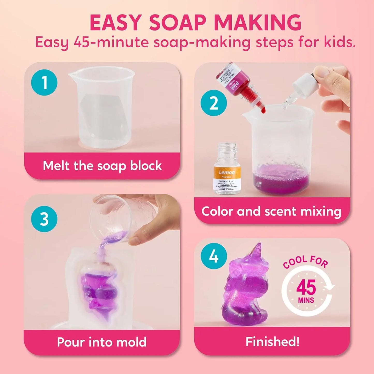 Unicorn Soap Making Kit for Kids