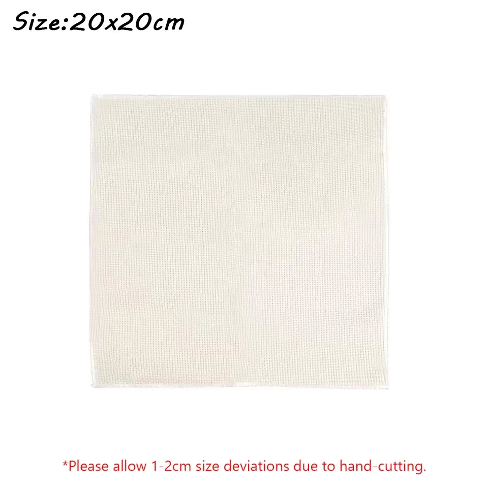 Cotton Fabric for Embroidery, Needlework, and Punch Needle Crafts