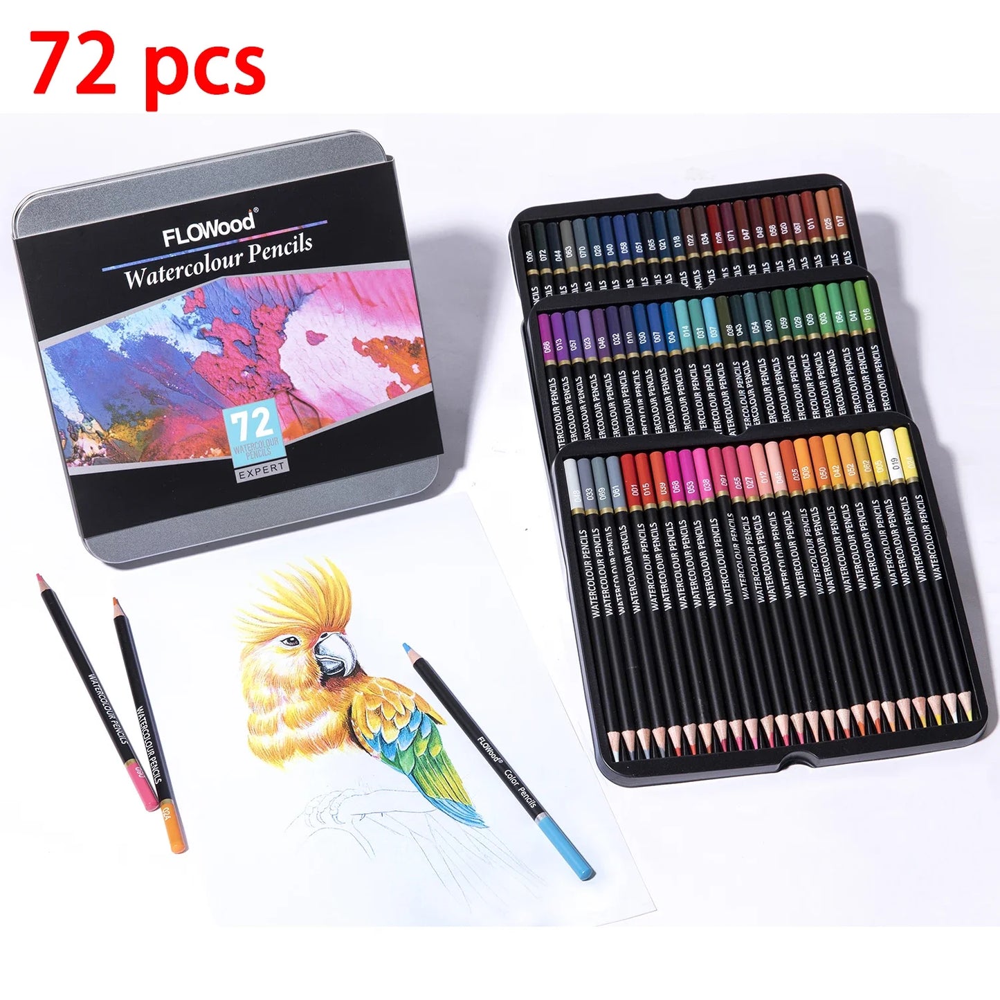72 or 120 Watercolor Pencil Set