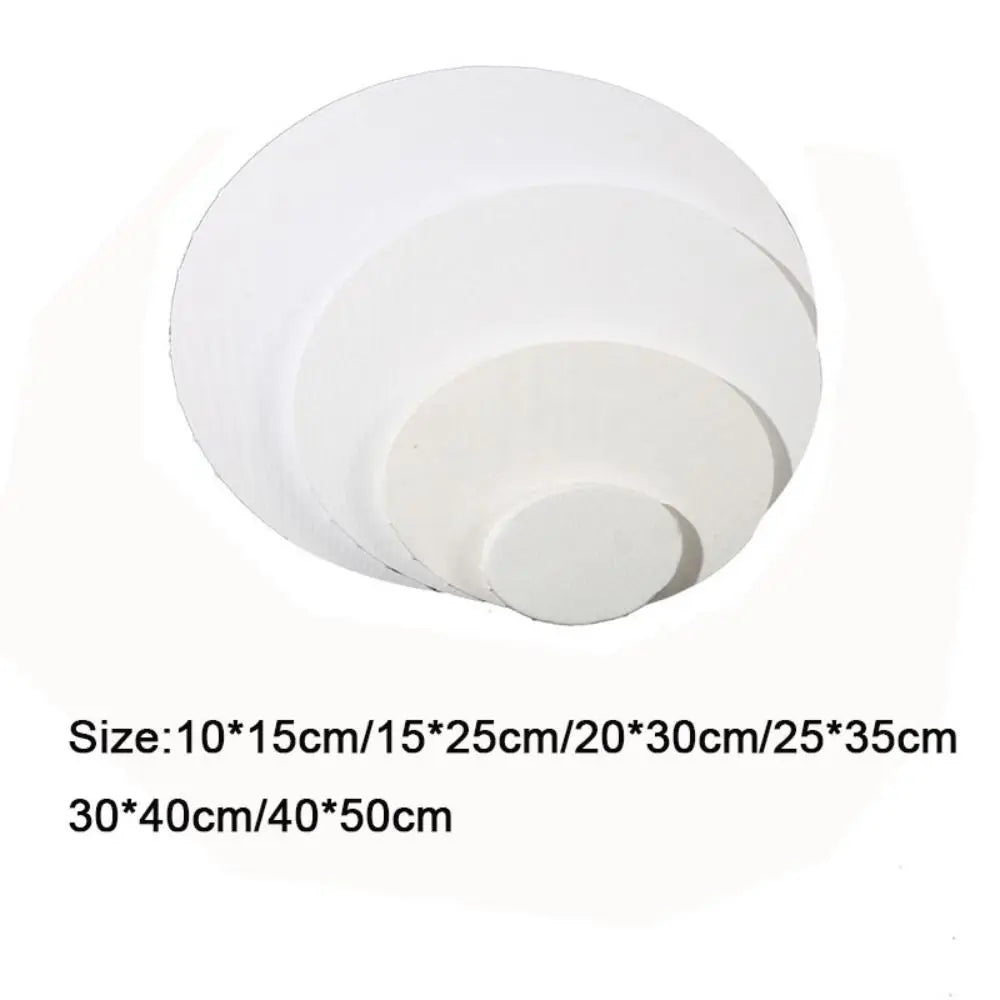 Oval Shaped Cotton Canvas for Painting - Various Sizes