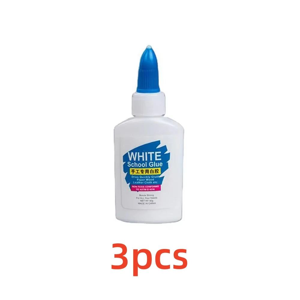 3 pieces of white school glue