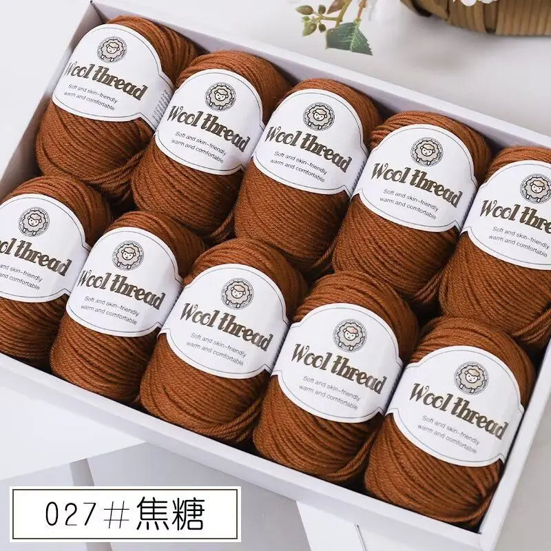500g Box Set of Skin-friendly 4ply Merino Wool Yarn