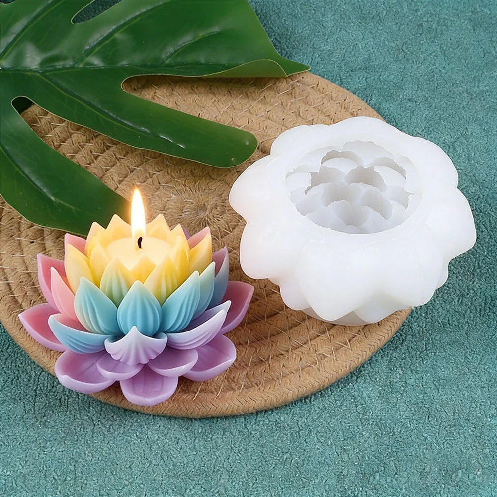 Lotus Silicone Mold for Candle Making