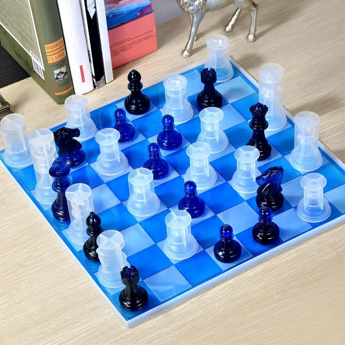 Top Quality 2026New Chess Silicone Molds - DIY Craft Kit for Board Games, Includes Full Size 3D Pieces & Resin Casting Mold