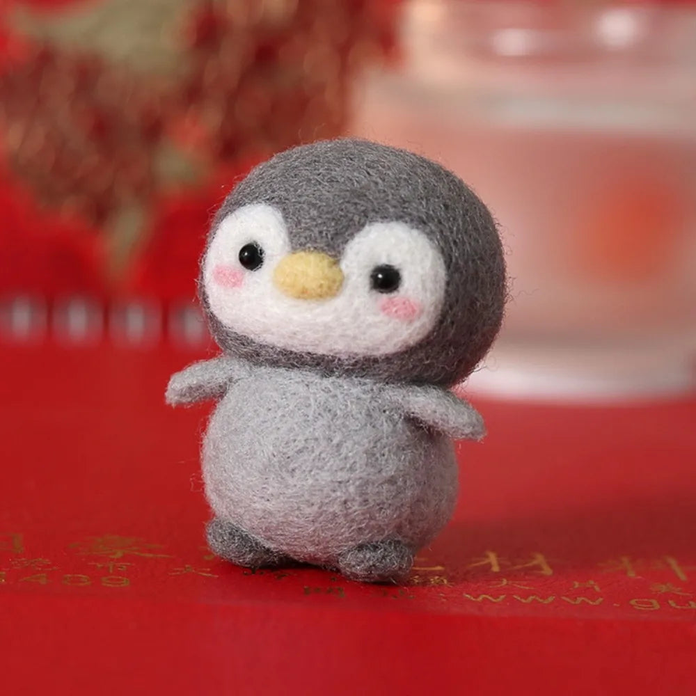 Cute Penguin Wool Felting Kit