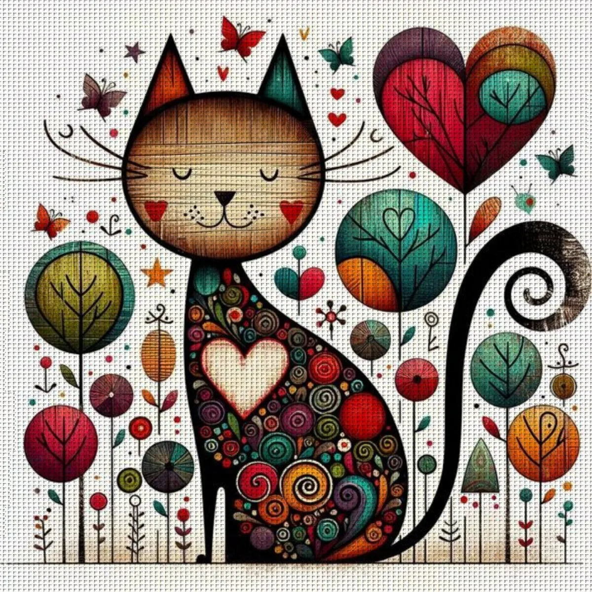 Cat Cross Stitch Kit