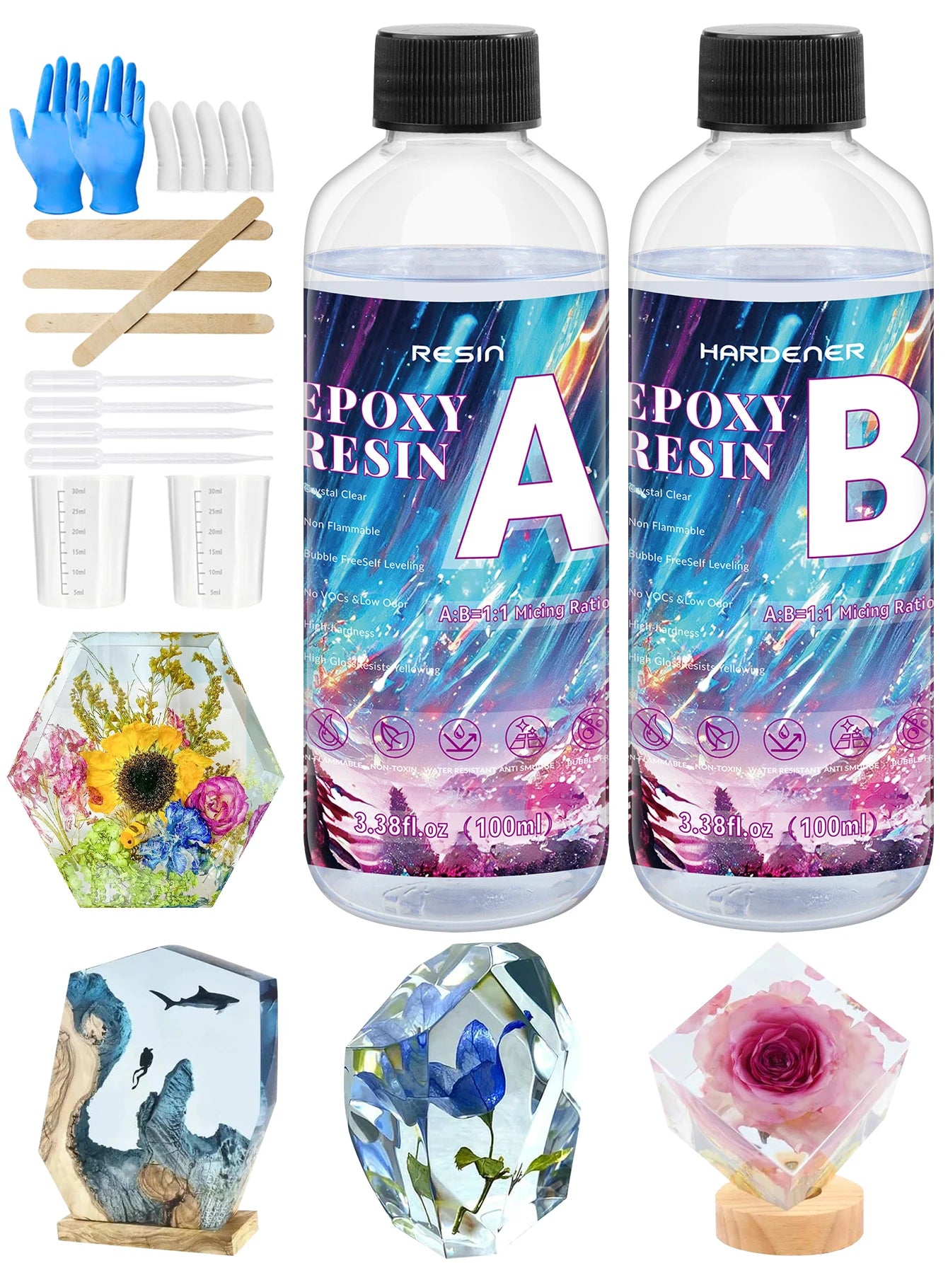 Self-Leveling Epoxy Resin - Bubble Free, Fast Curing, Low Odor