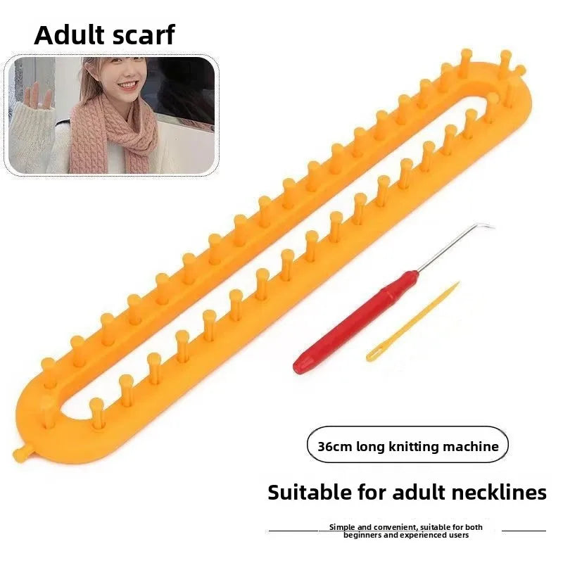 Beginners Plastic Knitting Loom - Round and Comb Tooth