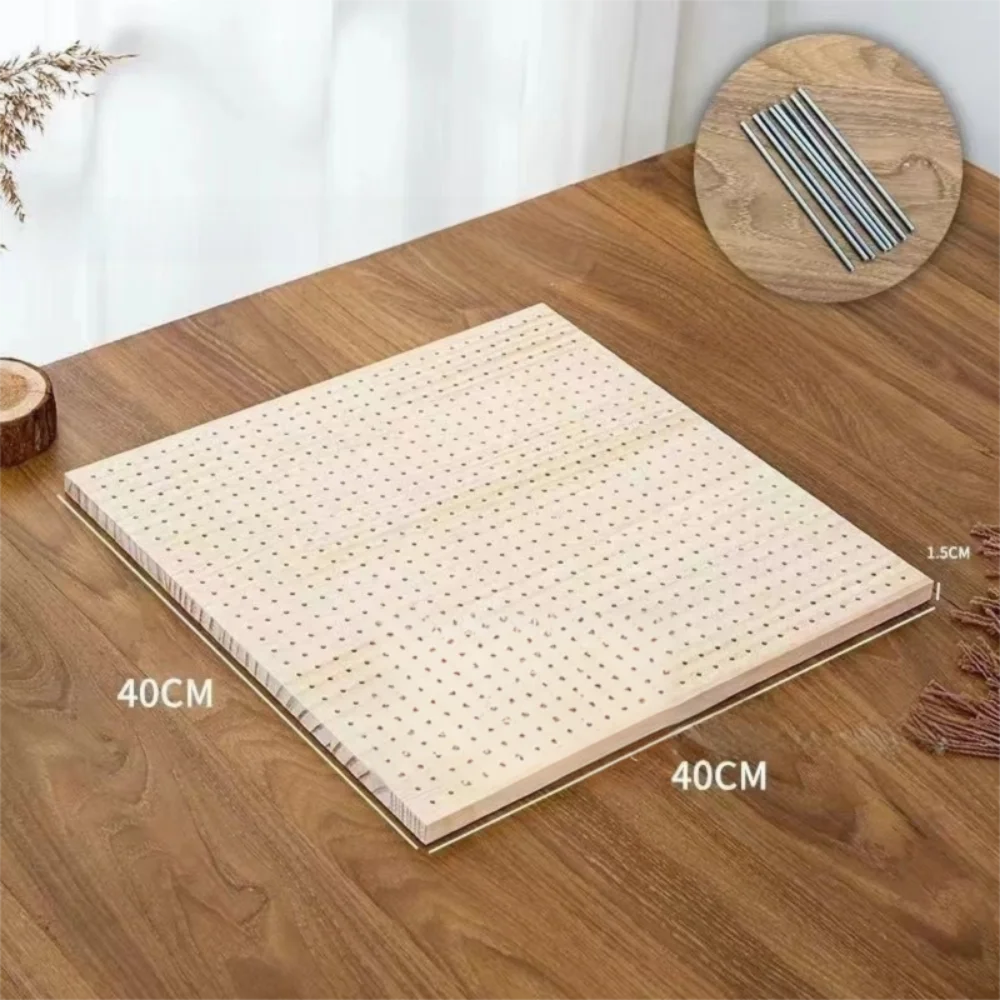 Wooden Crochet Block Plate Reusable
