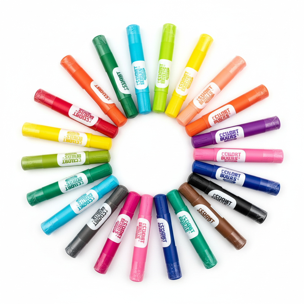 18 Colors Solid Gouache Painting Sticks