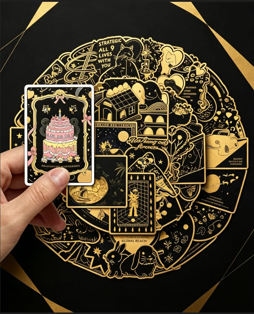 50Pcs Retro, Fantasy, Dream, Waterproof Stickers