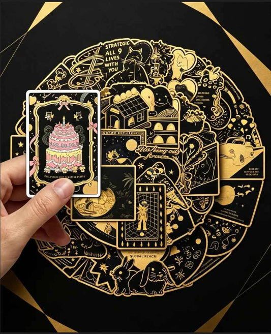 50Pcs Retro, Fantasy, Dream, Waterproof Stickers