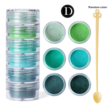 6 Color Sets of Pearlescent Mica Powder Pigment for Epoxy Resin
