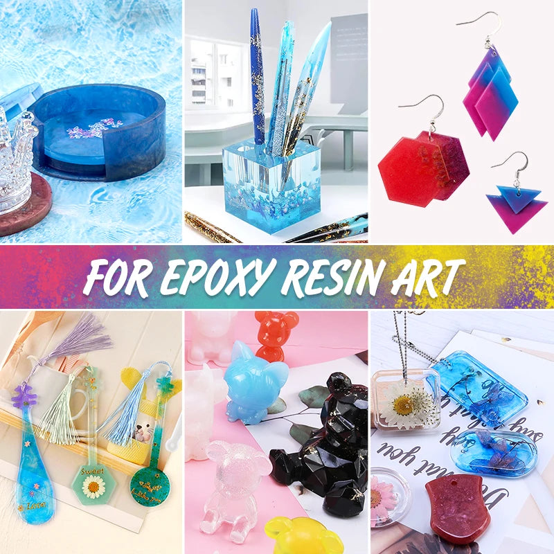 6 Color Sets of Pearlescent Mica Powder Pigment for Epoxy Resin