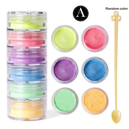 6 Color Sets of Pearlescent Mica Powder Pigment for Epoxy Resin