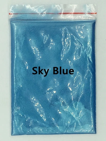 124 Colors of Pearlescent Mica Powdered Pigment in 10g Packets