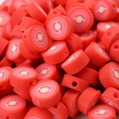 30pcs Polymer Clay Beads - Different Fruits
