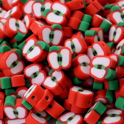 30pcs Polymer Clay Beads - Different Fruits