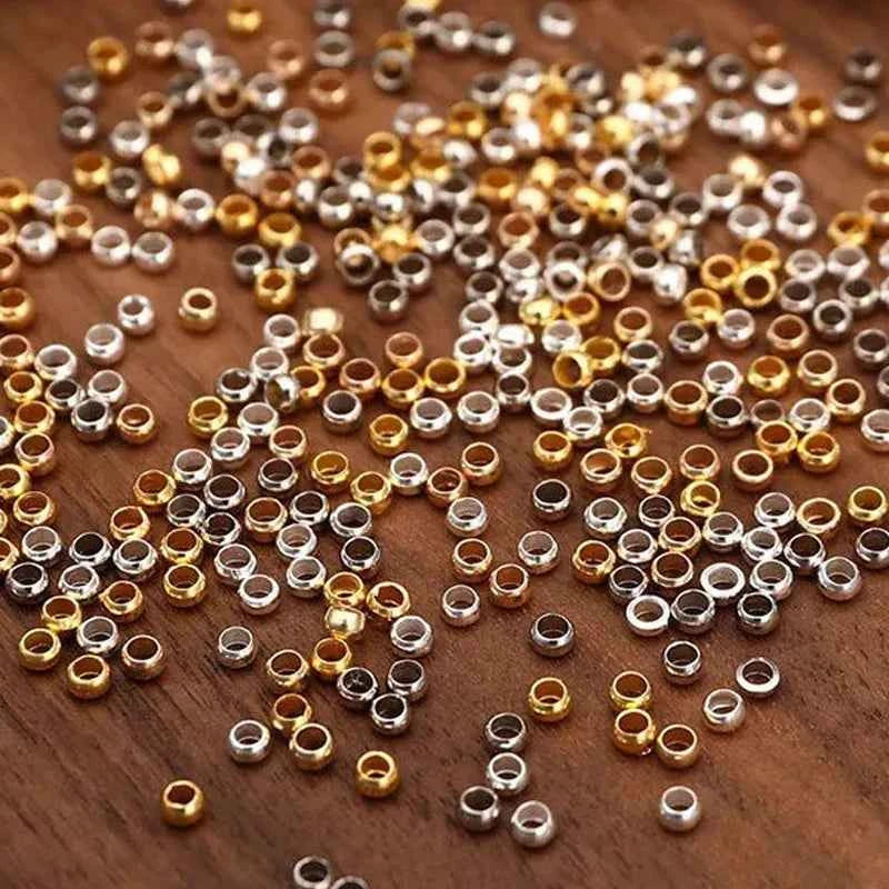 500pcs Ball Crimp End Beads for Jewelry Making