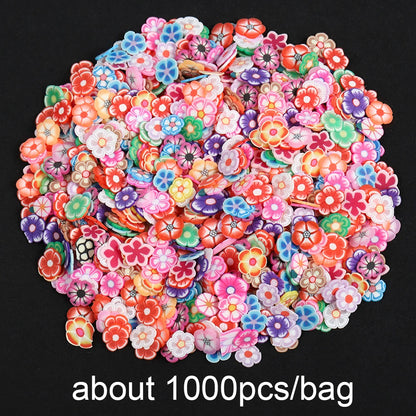 Mixed Fruit Polymer Soft Clay Flakes