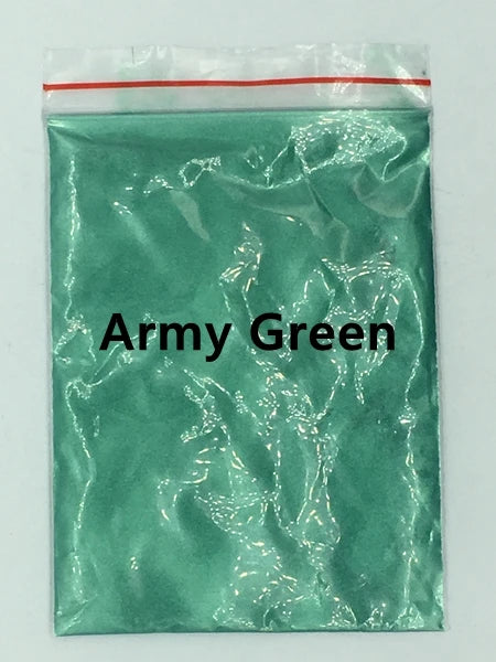 124 Colors of Pearlescent Mica Powdered Pigment in 10g Packets