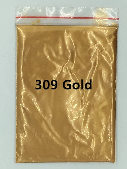 124 Colors of Pearlescent Mica Powdered Pigment in 10g Packets