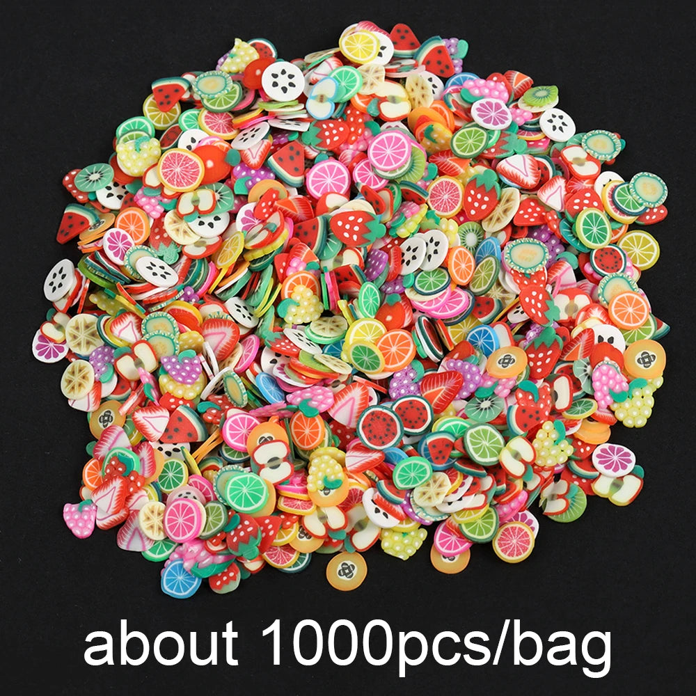 Mixed Fruit Polymer Soft Clay Flakes