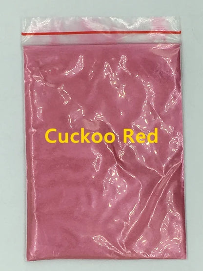 124 Colors of Pearlescent Mica Powdered Pigment in 10g Packets