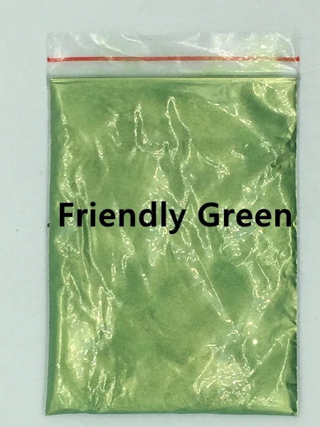 124 Colors of Pearlescent Mica Powdered Pigment in 10g Packets
