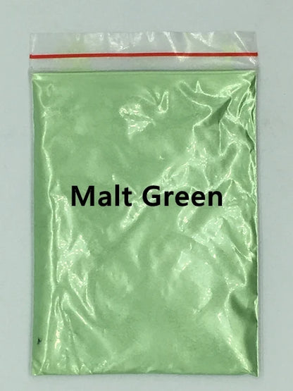 124 Colors of Pearlescent Mica Powdered Pigment in 10g Packets