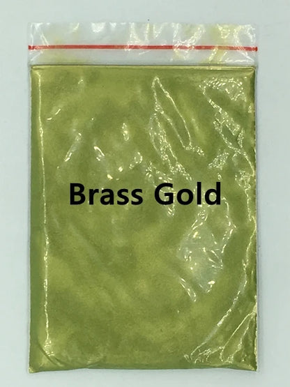 124 Colors of Pearlescent Mica Powdered Pigment in 10g Packets