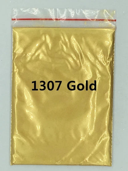 124 Colors of Pearlescent Mica Powdered Pigment in 10g Packets