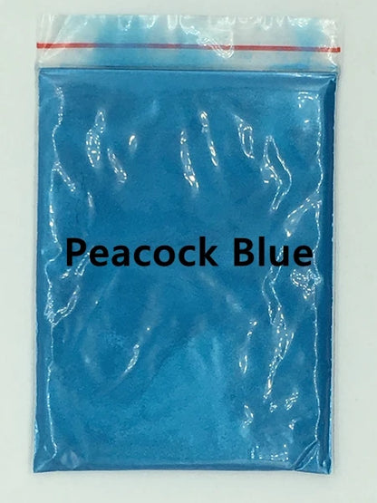 124 Colors of Pearlescent Mica Powdered Pigment in 10g Packets