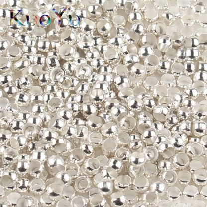 500pcs Ball Crimp End Beads for Jewelry Making