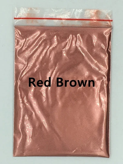 124 Colors of Pearlescent Mica Powdered Pigment in 10g Packets