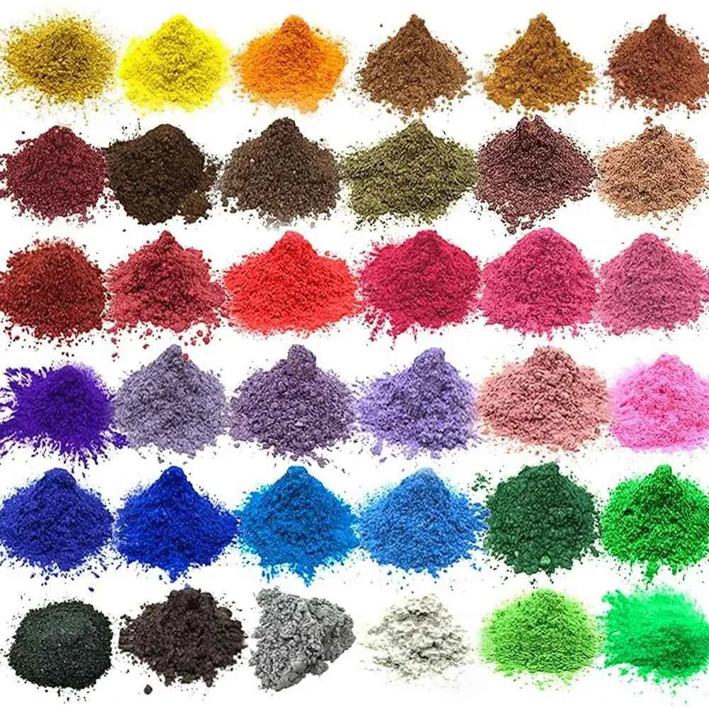 124 Colors of Pearlescent Mica Powdered Pigment in 10g Packets