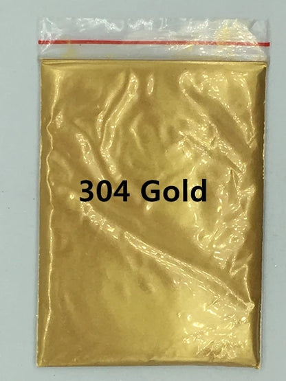 124 Colors of Pearlescent Mica Powdered Pigment in 10g Packets