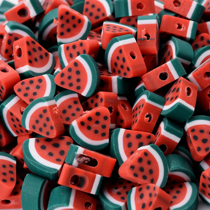 30pcs Polymer Clay Beads - Different Fruits
