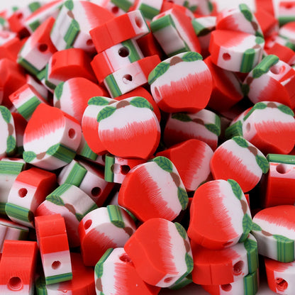 30pcs Polymer Clay Beads - Different Fruits