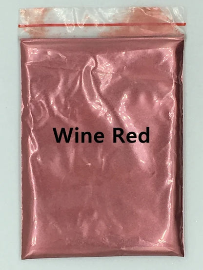 124 Colors of Pearlescent Mica Powdered Pigment in 10g Packets