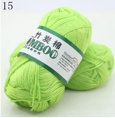 1 Ball 50g 145 Meters High Quality Soft Natural Bamboo and Cotton Yarn
