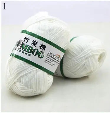 1 Ball 50g 145 Meters High Quality Soft Natural Bamboo and Cotton Yarn