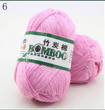 1 Ball 50g 145 Meters High Quality Soft Natural Bamboo and Cotton Yarn