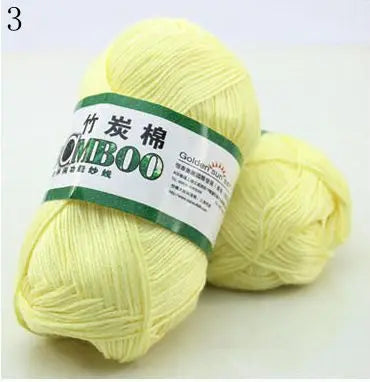 1 Ball 50g 145 Meters High Quality Soft Natural Bamboo and Cotton Yarn