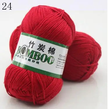 1 Ball 50g 145 Meters High Quality Soft Natural Bamboo and Cotton Yarn