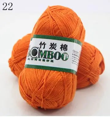 1 Ball 50g 145 Meters High Quality Soft Natural Bamboo and Cotton Yarn