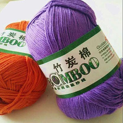 1 Ball 50g 145 Meters High Quality Soft Natural Bamboo and Cotton Yarn